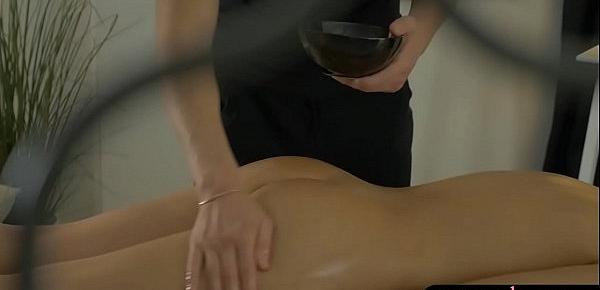  Ariana Jollee pussy boned by her masseur